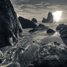 Rodeo Beach B&W